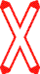 Croix de St-André simple